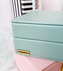 تصویر جعبه جواهرات آوا رنگ سبز آدامسی 