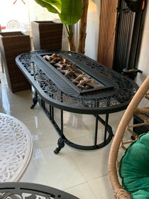 تصویر هیزم شومینه مدل در ختی 