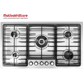 تصویر اجاق گاز استیل ۵ شعله درسا مدل DG2210-5M Dorsa Steel Hob Model DG2210-5M