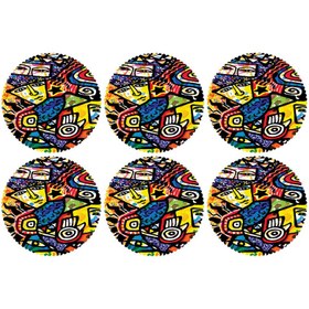 تصویر زیر لیوانی کد C2-42004 بسته 6 عددی 