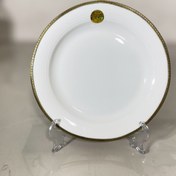 تصویر پلوخوری چینی لمونژ گرد فریم‌خالی مناسب سرو پلو روزمره و مهمانی 