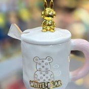 تصویر ماگ سرامیکی سفید فانتزی WHITE BEAR WHITE BEAR fantasy white ceramic mug