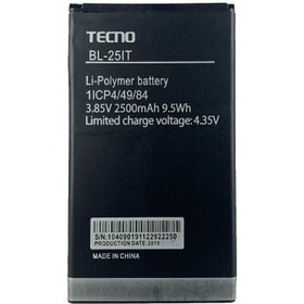 تصویر باتری گوشی تکنو W2 با کد فنی Tecno BL-25iT 