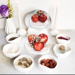 تصویر هفت سین دفرمه سفید 