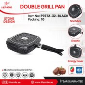 تصویر تابه دوطرفه گرانیت سایز 32 لایف اسمایل مدل P7ST2-32 