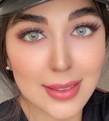 تصویر لنز زیبایی و طبی با دیامتر 14.8 میل رنگ منتا دهب Dahab Coloured Contact Lenses