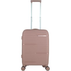 تصویر چمدان فایبر گلاس مدل VTE1 سایز بزرگ صورتی 