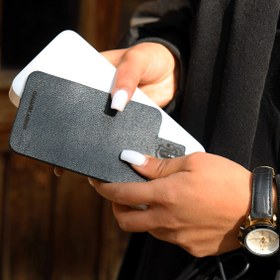 تصویر بخاری جیبی چرمی 