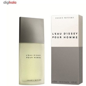 تصویر ادو تویلت مردانه ایسی میاک مدل L'Eau d'Issey Pour Homme حجم 125 میلی لیتر 