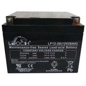تصویر باتری یو پی اس 12 ولت 28 آمپر ساعت لئوچ مدل LP1228 