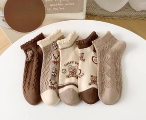 تصویر جوراب مچی لب کنگره ای تدی طیف نود 