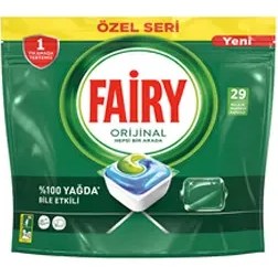 تصویر قرص ظرفشویی فیری ۲۹ عددی اورجینال(تولید کشور ترکیه) Fairy