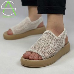 تصویر صندل بافتنی زنانه مخصوص تابستان بسیار شیک و جذاب Sandal
