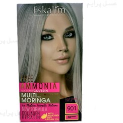 تصویر اسکالیم رنگ مو کیت بدون آمونیاک 901 – Eskalim Free-Ammonia Hair Color Kit 901 