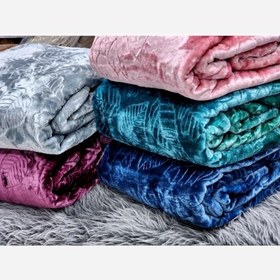 تصویر پتو برلیان یکنفره تک رنگ 