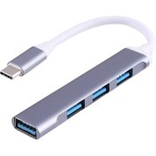 تصویر هاب USB-C کوتتسی 4 پورت مدل 83005 Coteetci 83005 Type-C USB HUB
