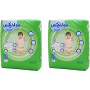 تصویر پوشک بچه مولفیکس مدل 006 سایز 6 دو بسته 24 عددی 