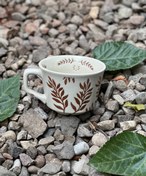 تصویر ماگ لته‌خوری وارداتی طرح‌دار برگ 