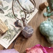 تصویر گردنبند بافت گوی آمیتیست ۰۳ 