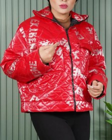 تصویر کاپشن دخترانه براق آمبردی مدل 7281 