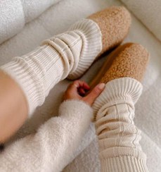 تصویر ساق پا بافت وارمر اندلس نخ ترک بدون تول شدن 