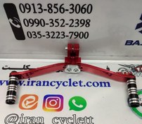 تصویر پدال دنده موتور سیکلت هندا تزئینی رنتال رنگی قرمز 