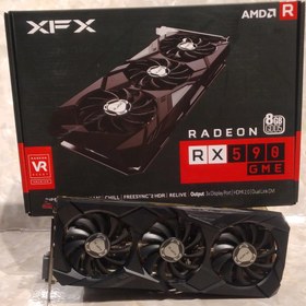 تصویر کارت گرافیک ار ایکس ۵۹۰ سه فن ایکس اف ایکس XFX RX590 XFX 8G OC 3fan