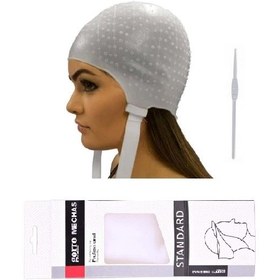 تصویر کلاه مش بنددار Gorro Mechas به همراه قلاب 