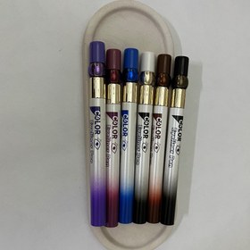 تصویر خط چشم رنگی ماژیکی 