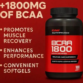 تصویر کپسول بی سی ای ای 1800 جی ان سی GNC BCAA 1800 Caps