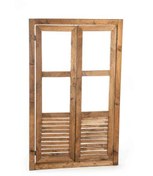 تصویر پنجره چوبی عکاسی آقای نجار - بی رنگ (رنگ طبیعی ایجادی خود چوب) 