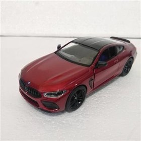 تصویر ماکت ماشین فلزی bmw m8 زرشکی 