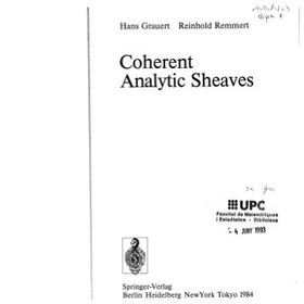 تصویر دانلود کتاب Coherent Analytic Sheaves [1&nbsp;ed.] کتاب انگلیسی منسجم تحلیلی منسجم [1&nbsp;ed.]