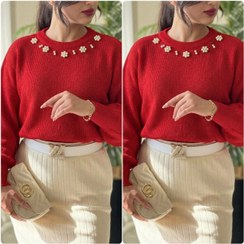 تصویر بلوز بافت مروارید 