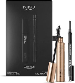 تصویر ست ریمل حجم دهنده و خط چشم مدادی مشکی کیکو میلانو Luxurious Eye Set Kiko Milano 