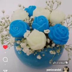 تصویر گلدان شمع کوچک مناسب روز مادر 