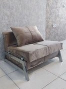 تصویر مبل تخت خواب شو یکنفره مدل دنیا 