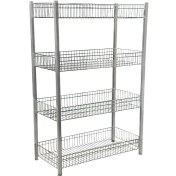 تصویر استند فلزی 4 طبقه کروم 