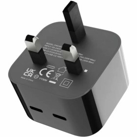 تصویر سوپر فست شارژر پرودو مدل (PD-FWCH012-L-BK) Porodo Super-Fast Dual USB-C Wall Charger PD 35W 