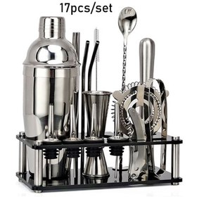 تصویر ست شیکر 17 عددی استیل 