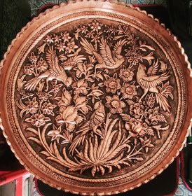 تصویر مجمعه مسی برجسته 