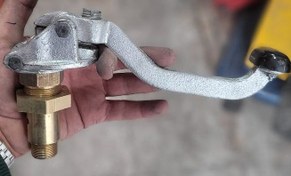 تصویر دسته و سوپاپ بالا کامل اطو پرس صنعتی 