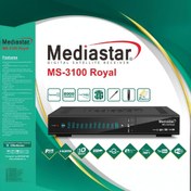 تصویر گیرنده دیجیتال مدیا استار مدل 3100 رویال royal پنل نوشتاری بهمراه دو‌منو شیک از تولیدات خوب مدیا استار 