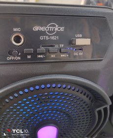 تصویر اسپیکر بلوتوثی رم و فلش خور Greatnice GTS-1621 Greatnice GTS-1621 Wireless Speaker