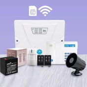 تصویر پکیج دزدگیر کلاسیک با 1 تا 4 چشمی بی سیم و تلفن کننده سیم کارتی 