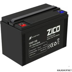 تصویر باتری UPS زیکو ۱۲ ولت ۱۰۰ آمپر ضد اشتعال 