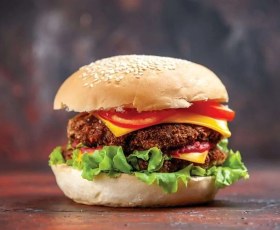 تصویر همبرگر دوبل 