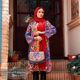 تصویر ست مانتو کیف شال نیستان Neyestan shawl bag manteau set