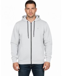 تصویر سویشرت کلاه دار توکرکی سایز بزرگ مردانه 4031 – طوسی - جامه پوش آرا 