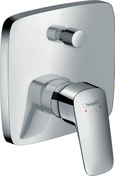 تصویر شیر حمام توکار hansgrohe مدل Logis کد 71405000 - ب Hansgrohe Logis Single lever bath mixer for concealed installation